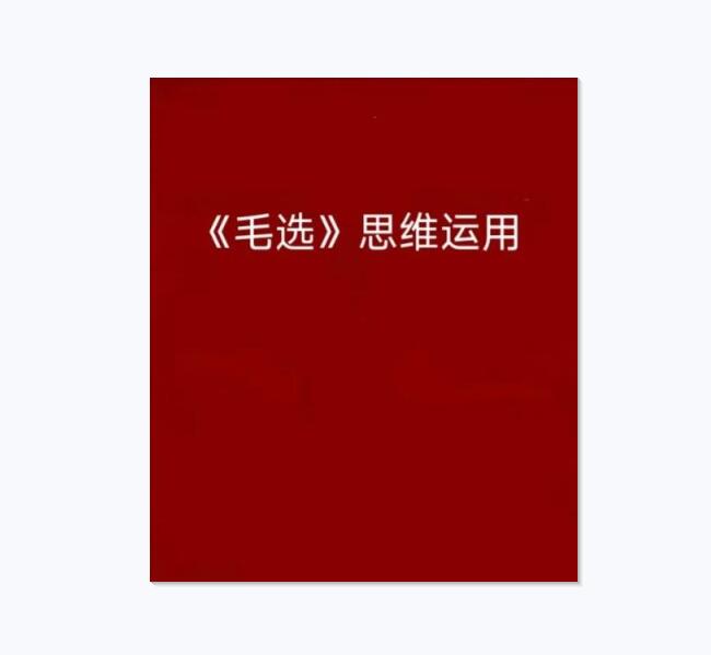 《毛选思维运用》PDF