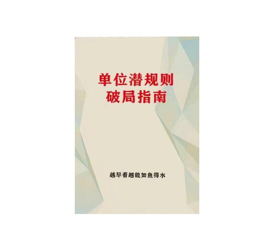 《单位潜规则破局指南》PDF