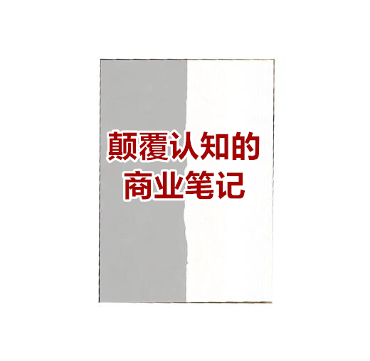 《颠覆认知的商业笔记实录》PDF